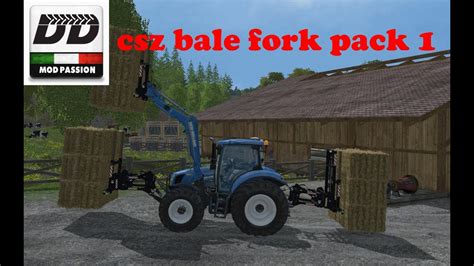 fs17 skid steer bale fork|CSZ Equipment Pack .